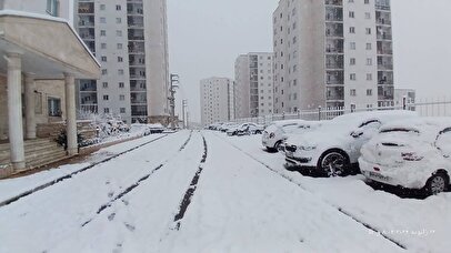 بارش اولین برف پاییزی در پردیس+ فیلم