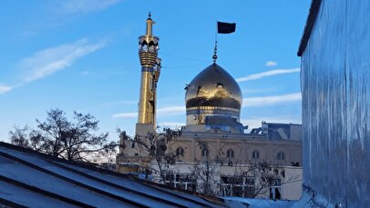 آسیب دیدن حسینیه اعظم زنجان در پی حمله هوایی + تصویر