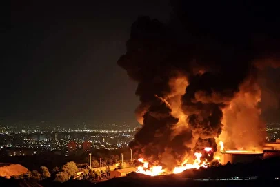 آتش، دود و خسارت در مرکز صنایع نظامی رافائل در پی حملات گسترده ایران