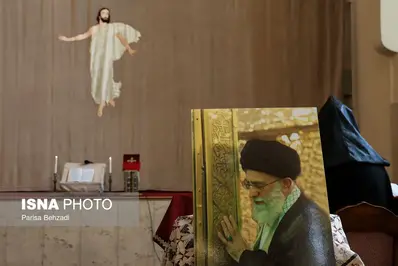مراسم چهلم رهبر شهید انقلاب در کلیسای سرکیس مقدس+ عکس