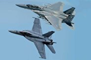سقوط دو جنگنده F/A-18 آمریکایی به علت یک حادثه عجیب در آسمان + فیلم