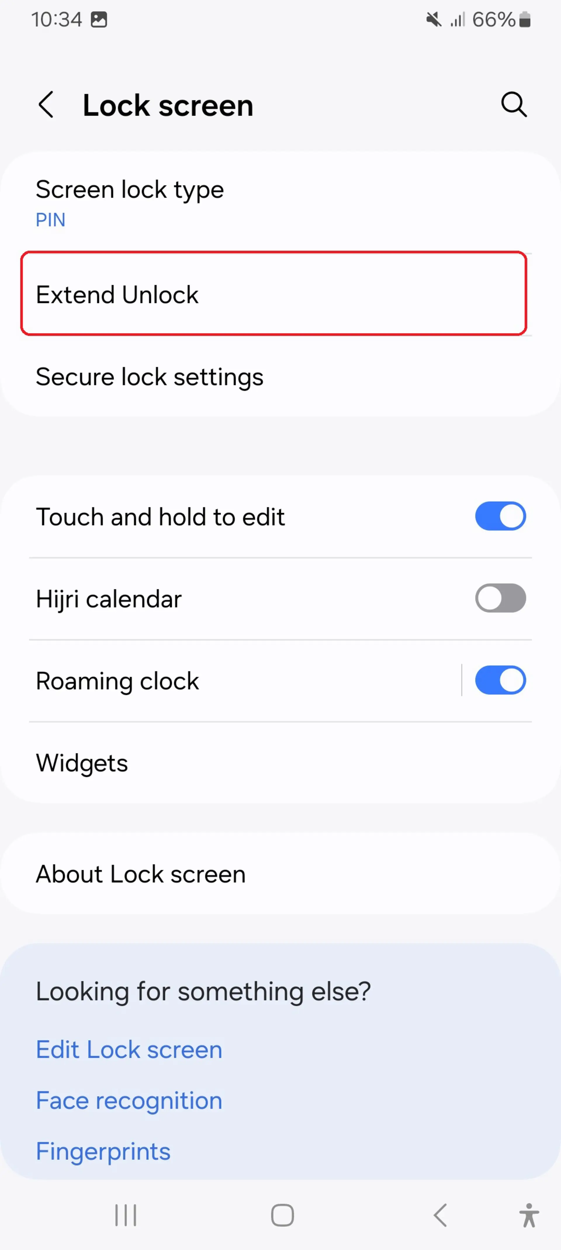 فعال کردن قابلیت Extend Unlock در گوشی سامسونگ مرحله ۲