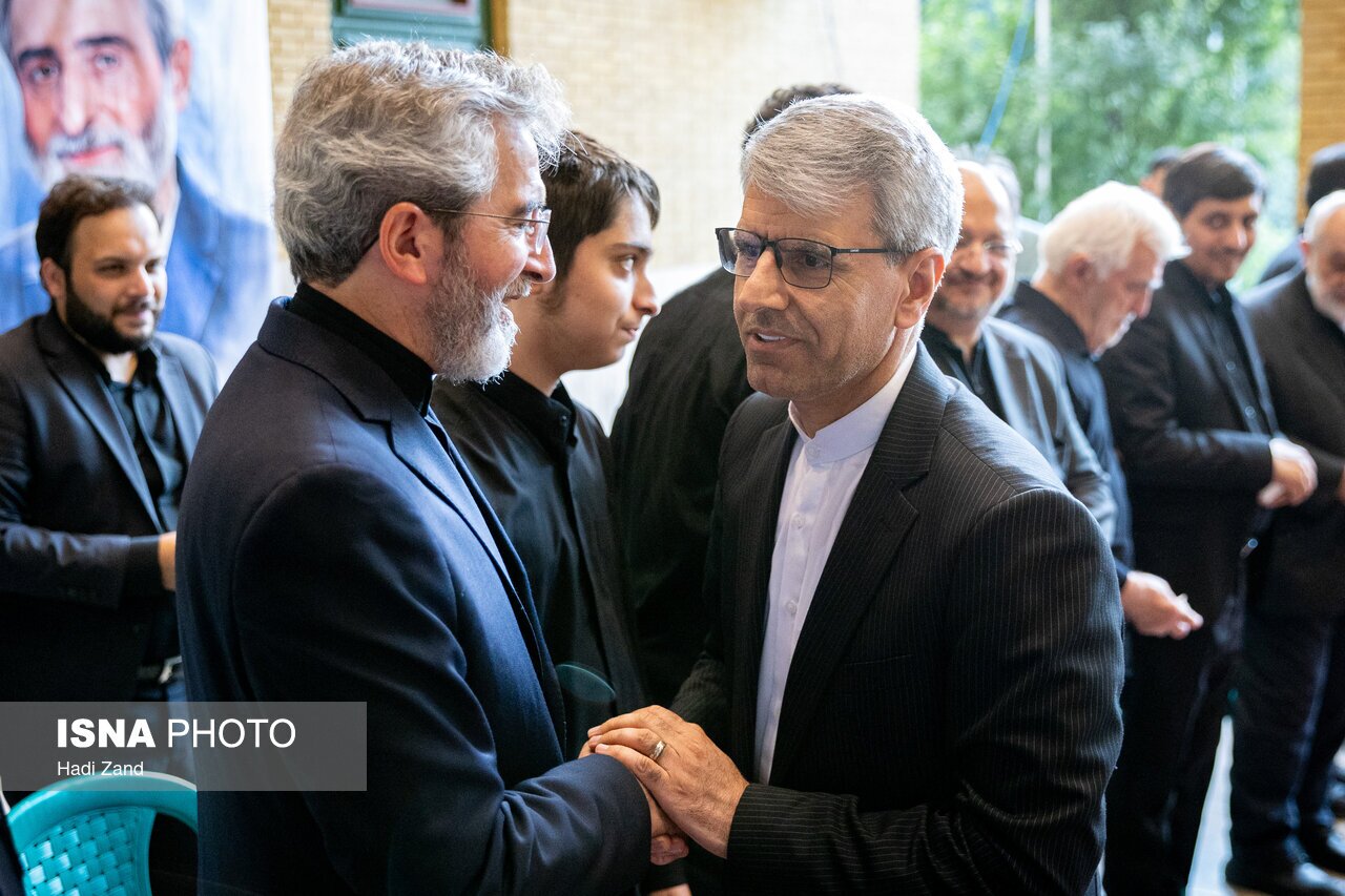 تصاویر چهره‌های حاضر در مراسم بزرگداشت داماد رهبر شهید