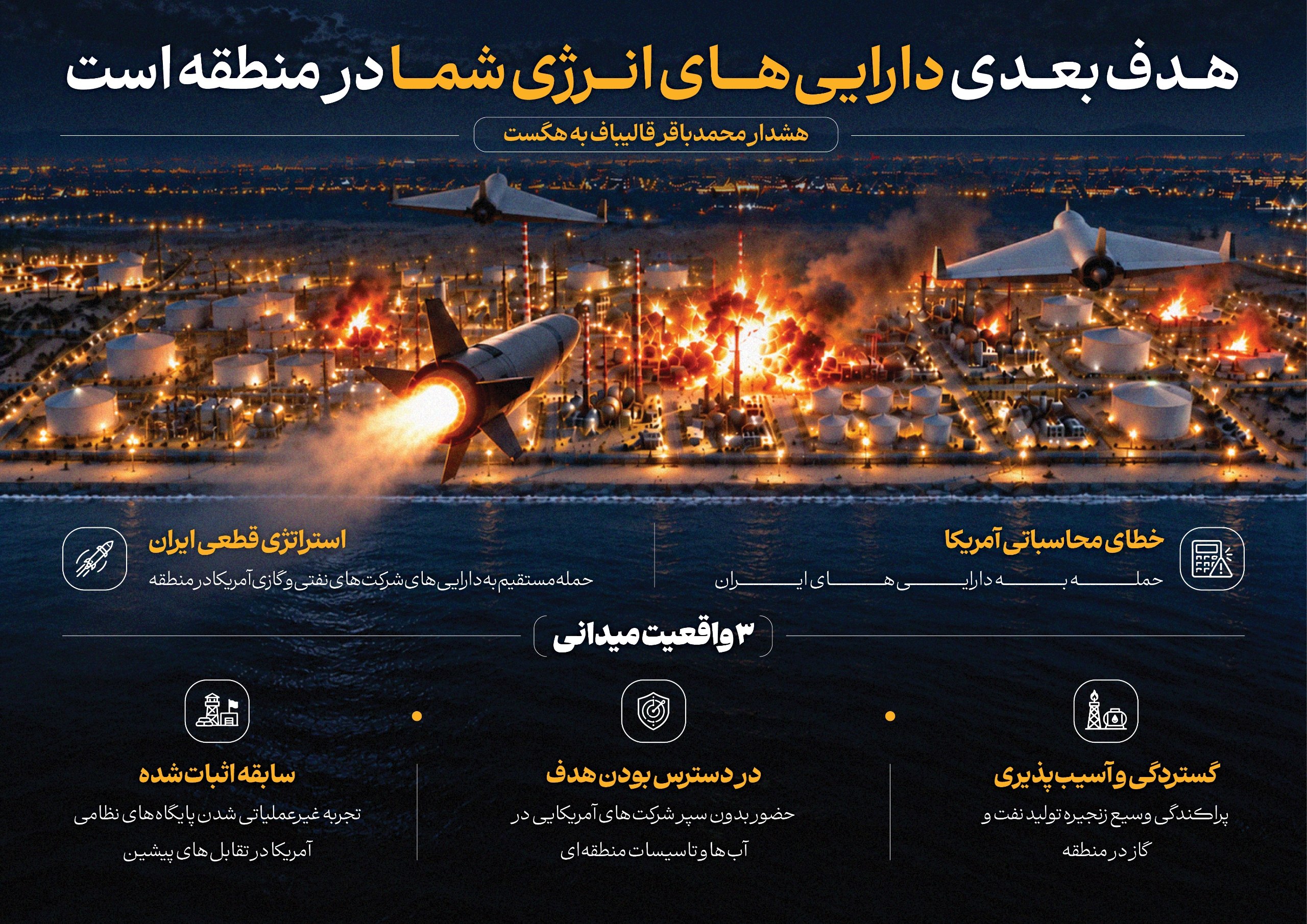 پیام کوبنده قالیباف به وزیر جنگ ترامپ / رئیس مجلس هدف بعدی را مشخص کرد